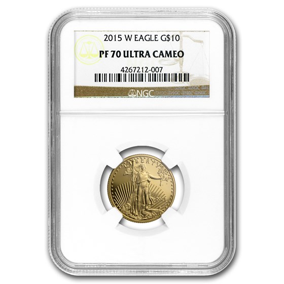 2015-W 1/4 oz Proof Gold American Eagle PF-70 NGC 2015-W 1/4 oz Proof Gold American Eagle PF-70 NGC